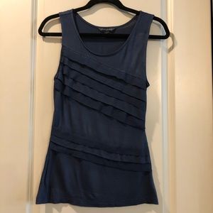 Banana Republic Factory | Navy Ruffle Tank Top